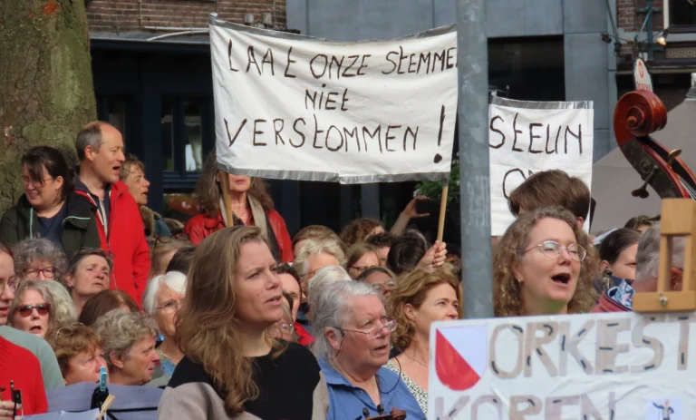 Demonstranten © Bea, Bert en Cok